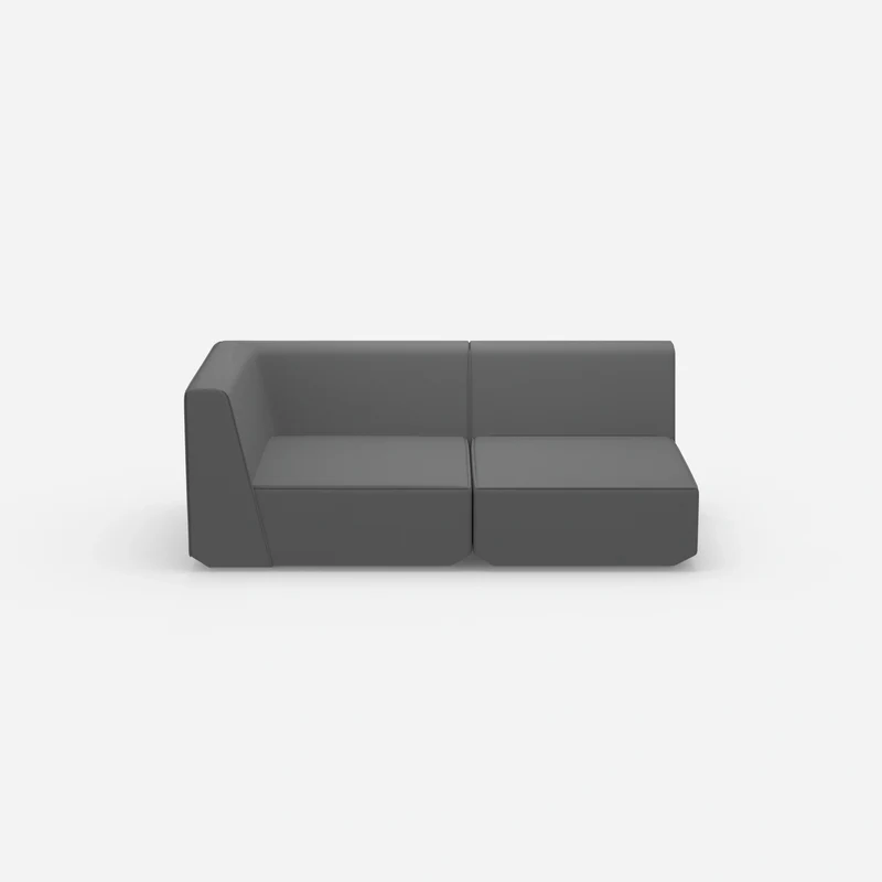 Graues Modulsofa 180 cm breit