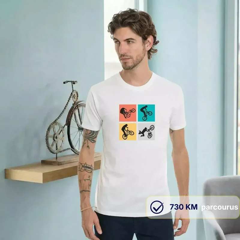T-shirt Homme blanc | BMX