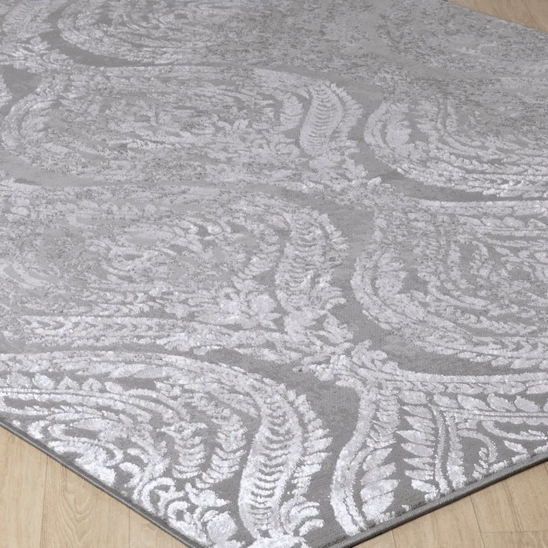 Tapis Vintage Oriental Blanc/Gris Muncie
