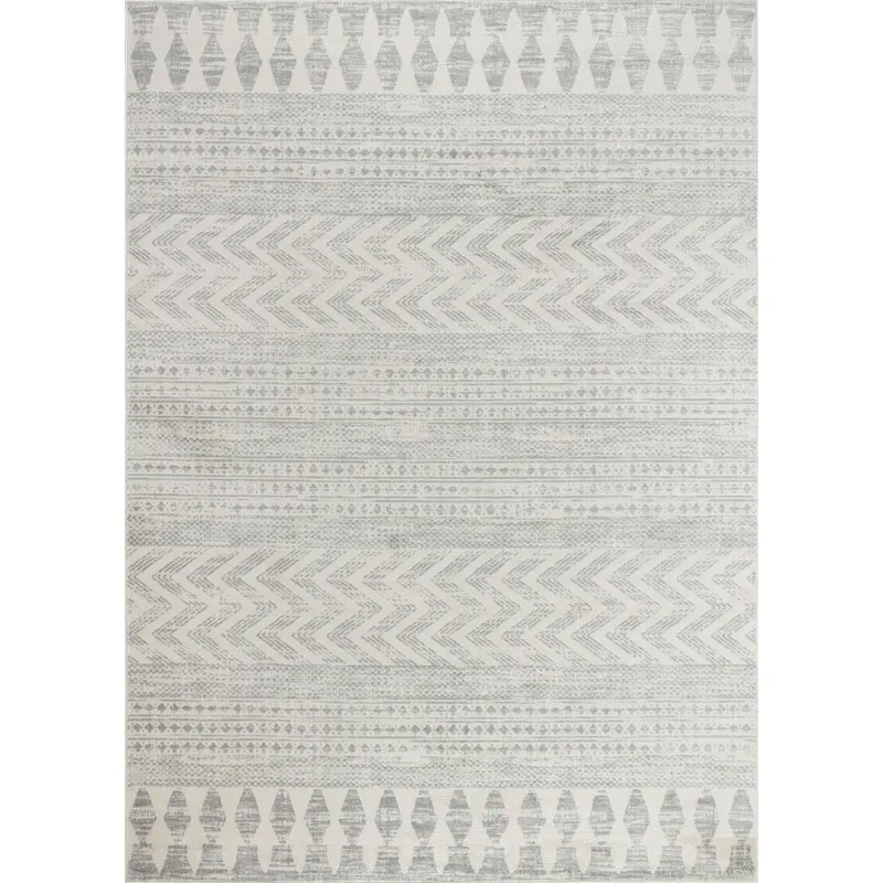 Tapis Scandinave Bohème Gris Mykonos