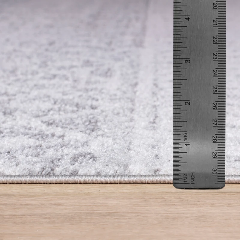 Tapis Scandinave Bohème Gris/Blanc Nice
