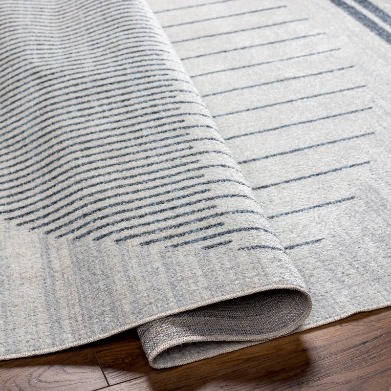 Tapis Scandinave Lavable en Machine Bleu Santiago