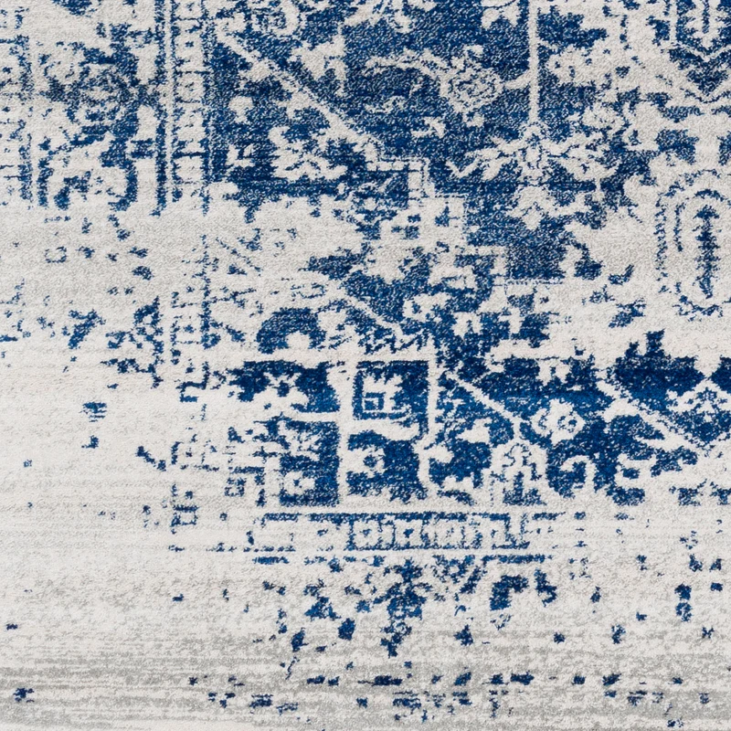 Tapis Vintage Oriental Bleu/Blanc Syracusa