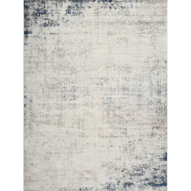 Tapis Abstrait Utrecht Moderne Ivoire/Gris/Bleu