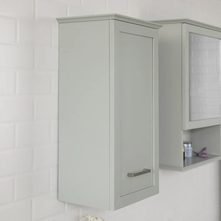SoBuy BZR10-HG Meuble Salle de Bain Armoire Suspendue de Toilettes Placard