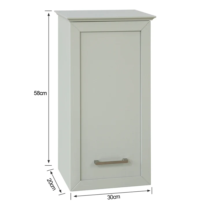 SoBuy BZR10-HG Meuble Salle de Bain Armoire Suspendue de Toilettes Placard