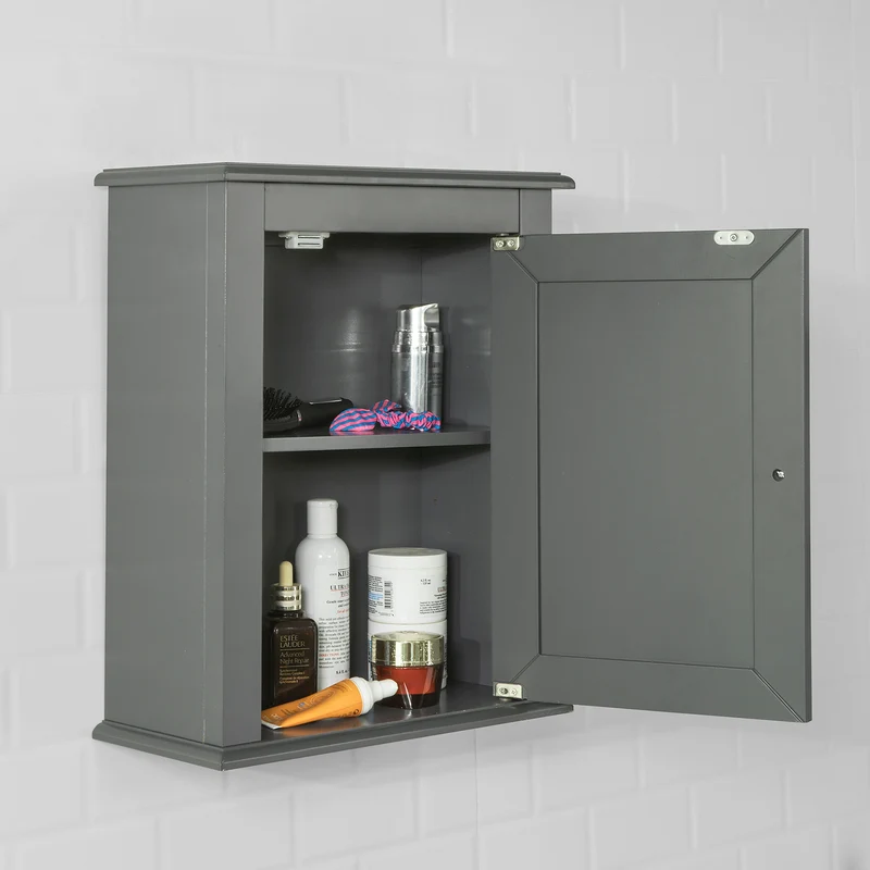 sebuyfr.comG203-DG Meuble Haut de Salle de Bain, 1 Porte Placard Commode Mural