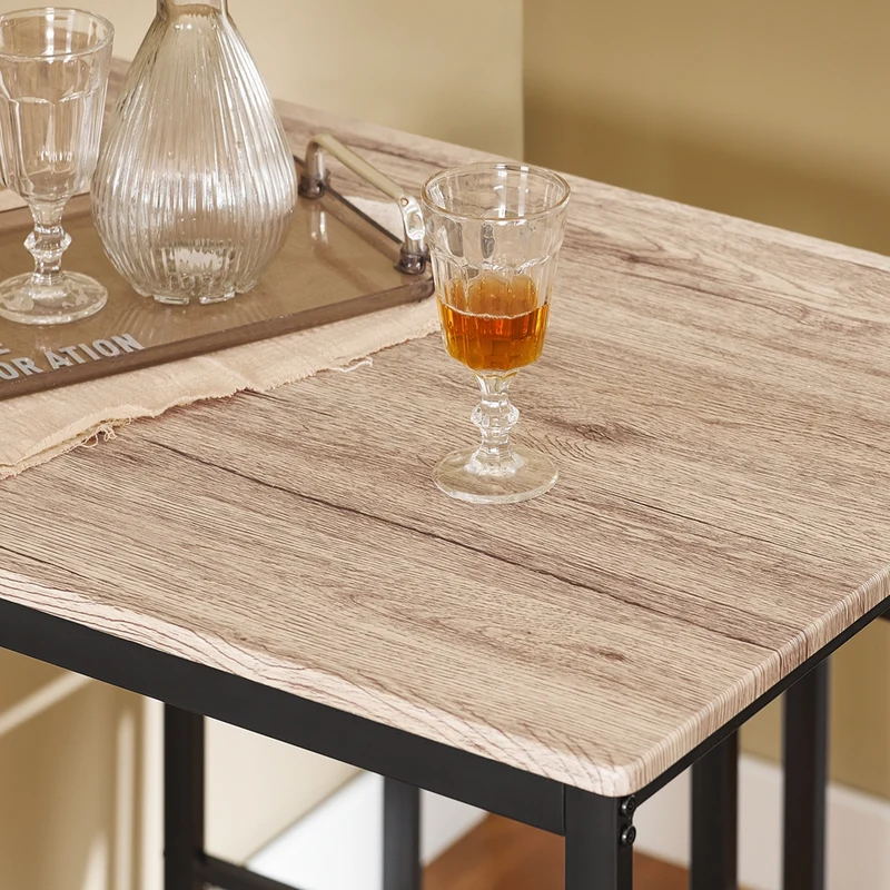 SoBuy OGT15-N Ensemble 1 Table de Bar Bistrot + 4 Tabourets de Bar