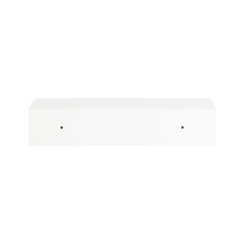 sebuyfr.comG92-WNx2 Lot de 2 Étagères Murales Flottantes avec Tiroir, Étagère Murale Moderne pour Entrée, Salon, Cuisine ou Chambre, Blanc & Nature 40×24×8 cm