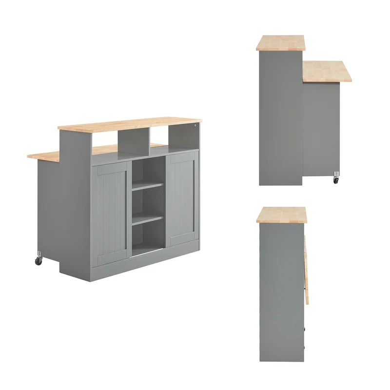 SoBuy FSB36-HG Buffet de Rangement Placard de Cuisine Ilot de Cuisine Armoire de Cuisine Multi-rangements