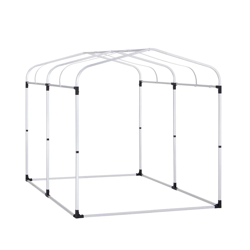 SoBuy KLS11-L-GR Abri de Jardin Imperméable avec Crochets, pour Vélo, Moto et Outils, Résistant à l’Humidité, Rangement Optimisé – L159×P219×H165 cm, Vert