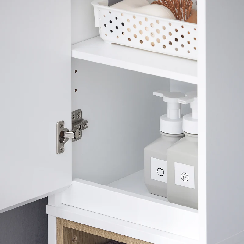 SoBuy BZR147-W Colonne de Salle de Bain 170 cm – Blanc