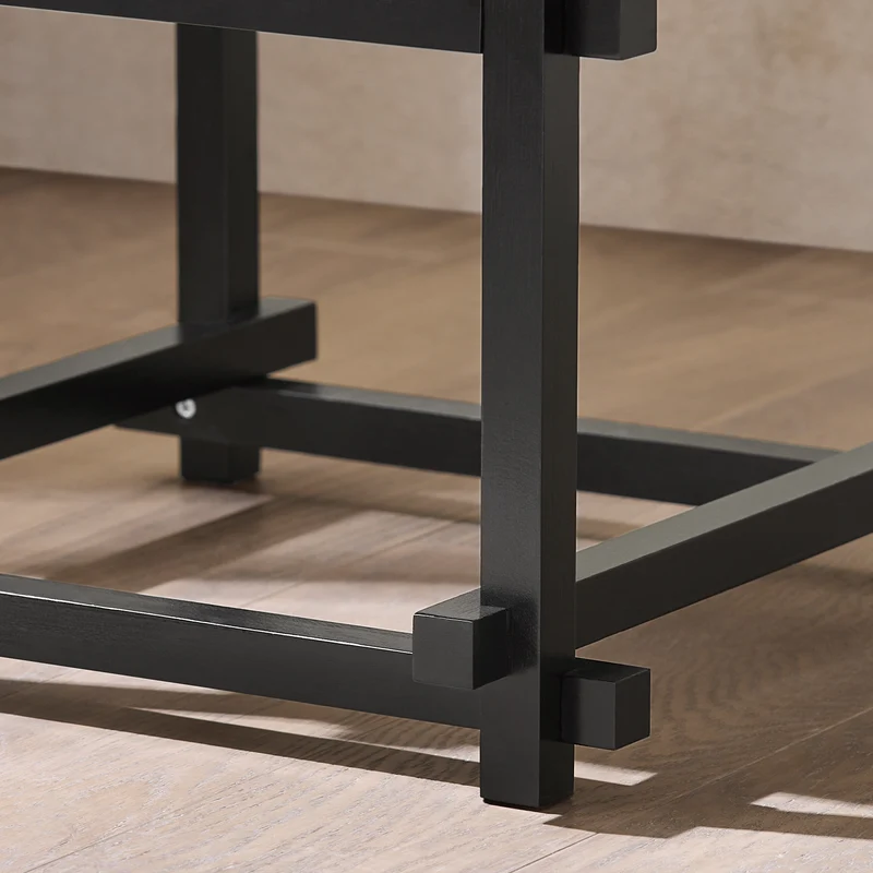 SoBuy HFBT03-SCH Table d'appoint Design, Table Basse Carrée, Bout de Canapé, Table de Chevet avec Compartiment Ouvert
