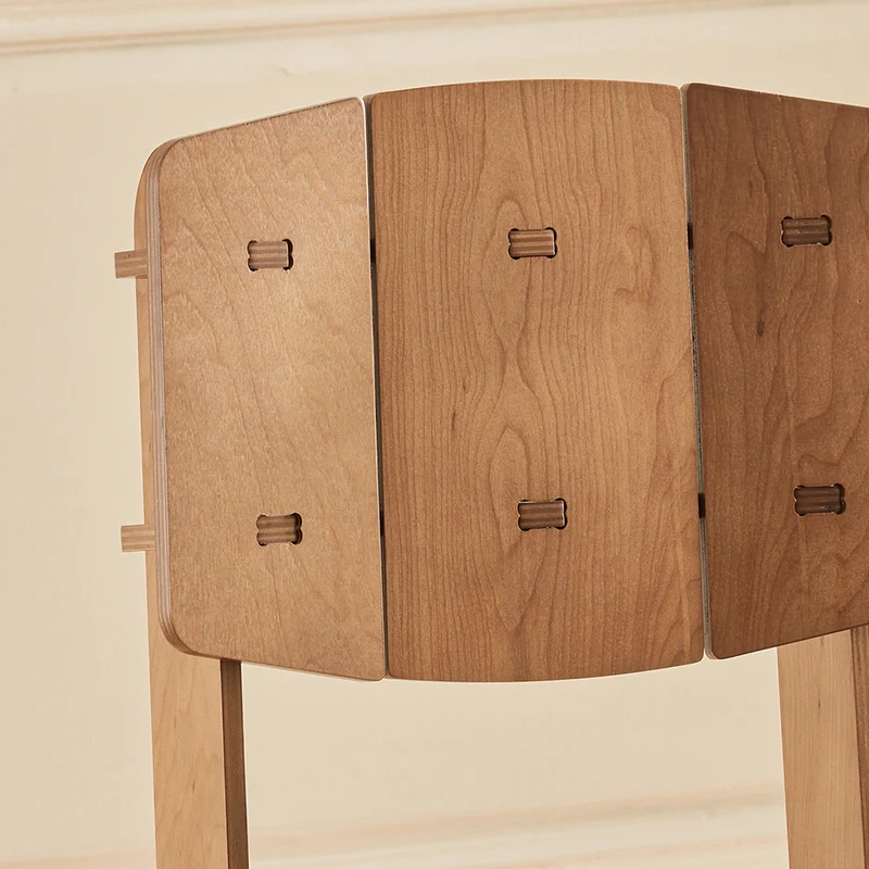 SoBuy HFST01-BR Chaise Design en Bois Confortable Ergonomique Chaise de Salle à Manger avec Dossier Chaise de Bureau en Tenons et Mortaises