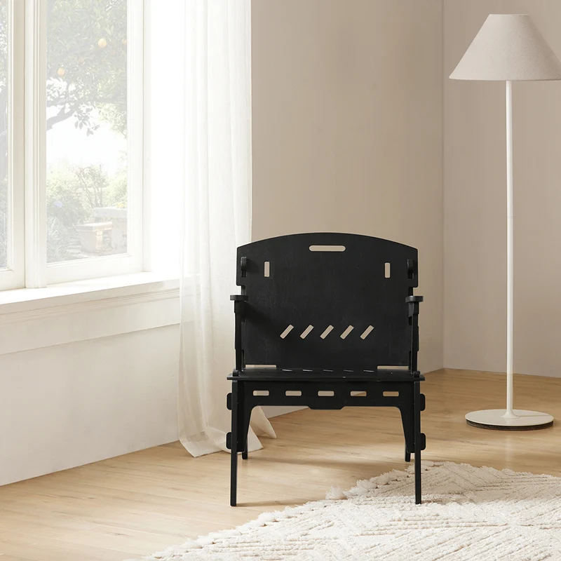 SoBuy HFST02-SCH Fauteuil Design Salon Ergonomique Chaise Fauteuil de Salon Confortable Fauteuil de Bureau en Tenons et Mortaises