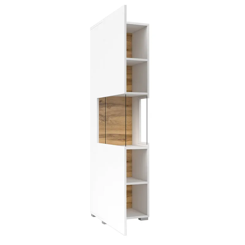 Vitrine 1 porte Glora Blanc