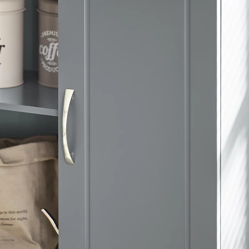 sebuyfr.comG231-DG Meuble Haut Salle de Bain Suspendu Armoire Murale avec Étagère Réglable et Porte Rangement Mural Compact pour Salle de Bain, WC ou Cuisine Gris 60x30x60 cm
