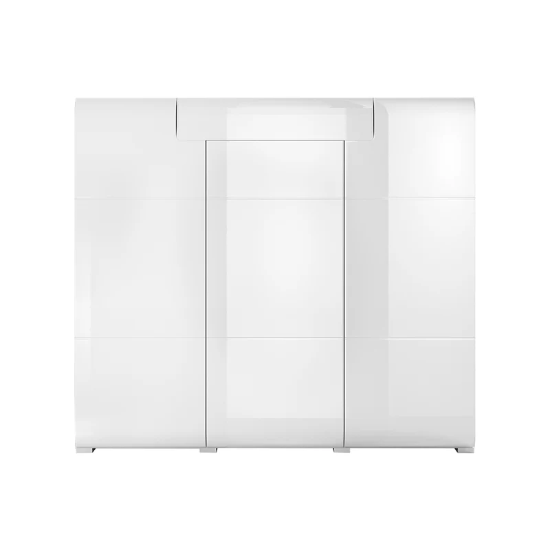 Buffet haut 3 portes 1 tiroir Jules Blanc