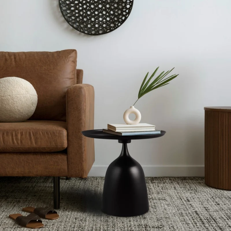 Table d'appoint ronde en métal - Ramona
