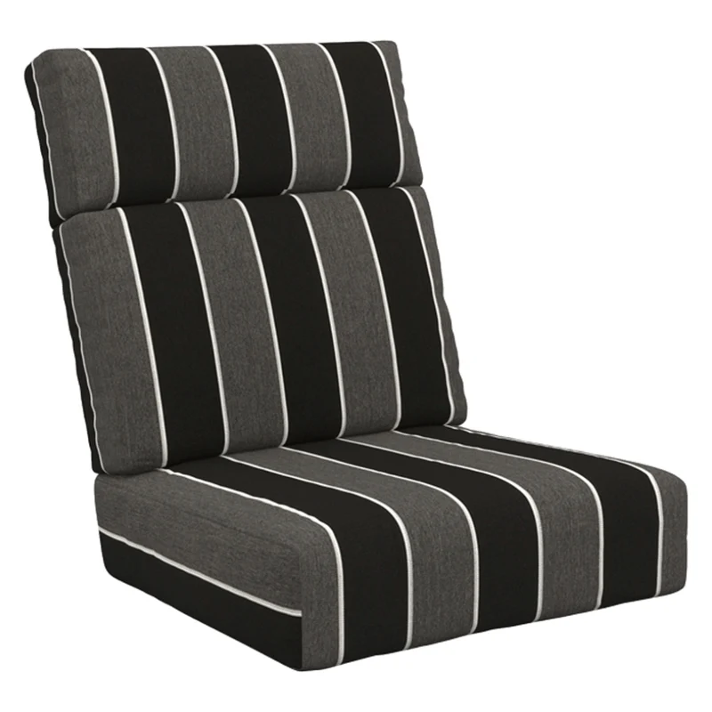 Ensemble de coussins à dossier haut d'extérieur en tissu Sunbrella - Deep Seating DSH21