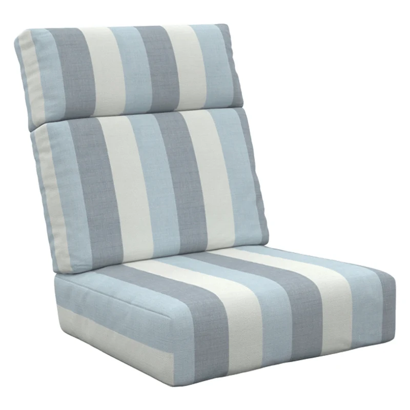 Ensemble de coussins à dossier haut d'extérieur en tissu Sunbrella - Deep Seating DSH21