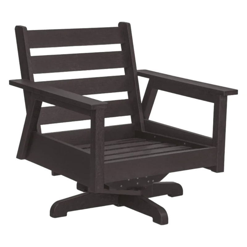 Fauteuil extérieur pivotant en plastique recyclé - Tofino DSF284