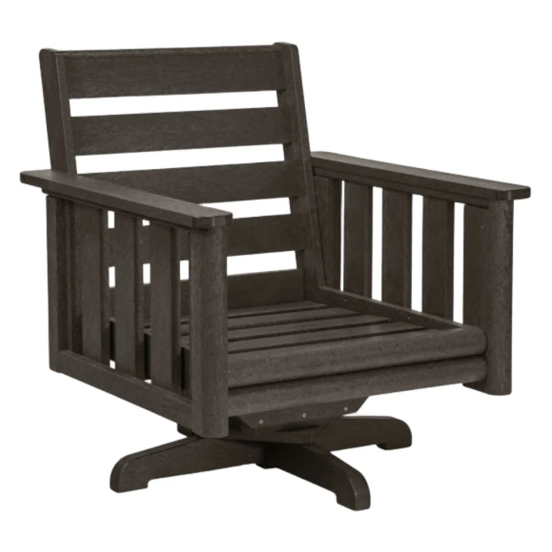 Fauteuil extérieur pivotant en plastique recyclé - Stratford DSF264