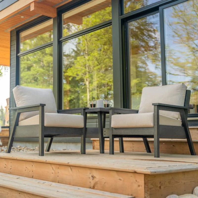 Table de bout extérieure en plastique recyclé - Tofino DST288
