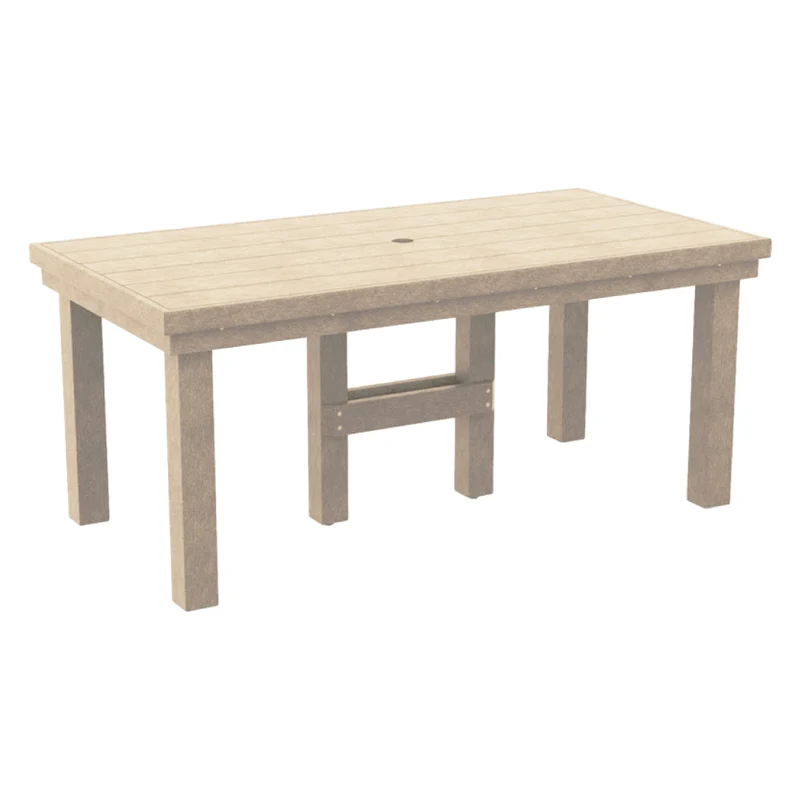 Table à manger extérieure en plastique recyclé - Napa T301-T302