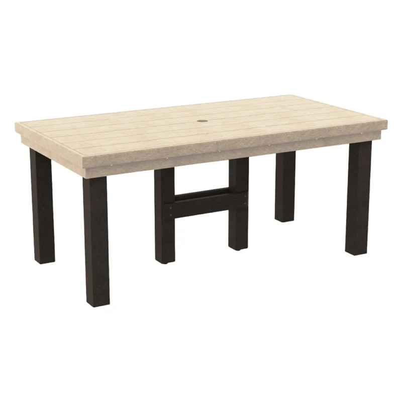 Table à manger extérieure en plastique recyclé - Napa T301-T302
