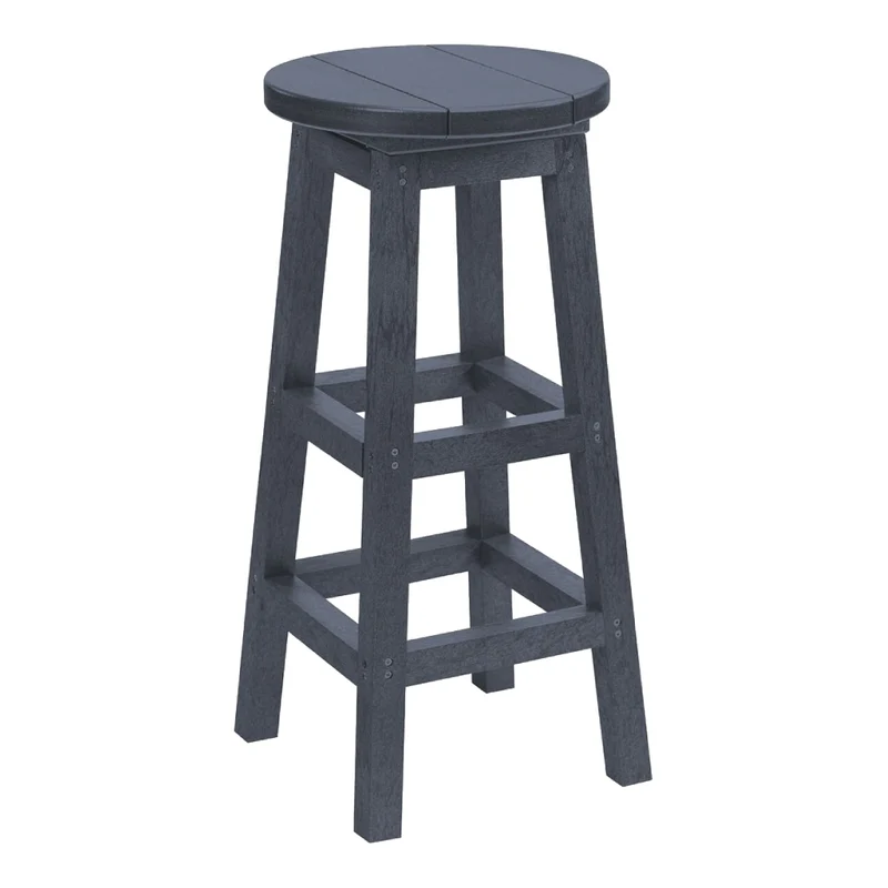 Tabouret de bar extérieur en plastique recyclé - C21