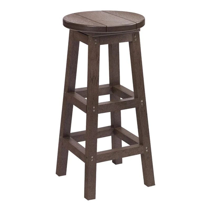 Tabouret de bar extérieur en plastique recyclé - C21