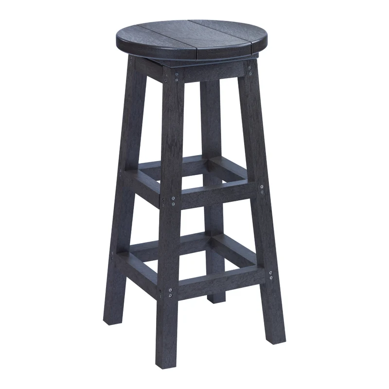 Tabouret de bar extérieur en plastique recyclé - C21