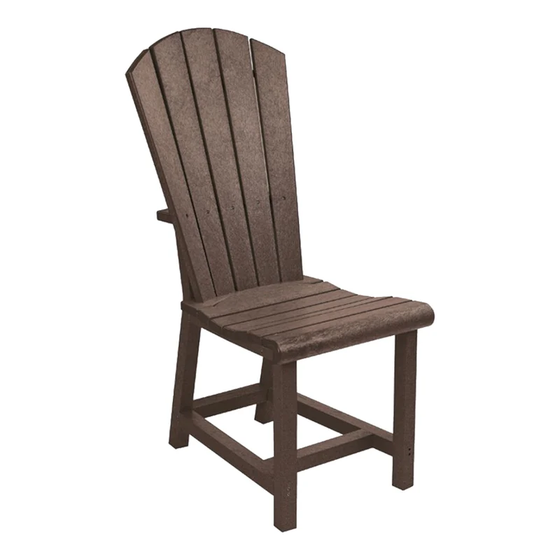 Chaise de salle à manger extérieure en plastique recyclé - Addy C11