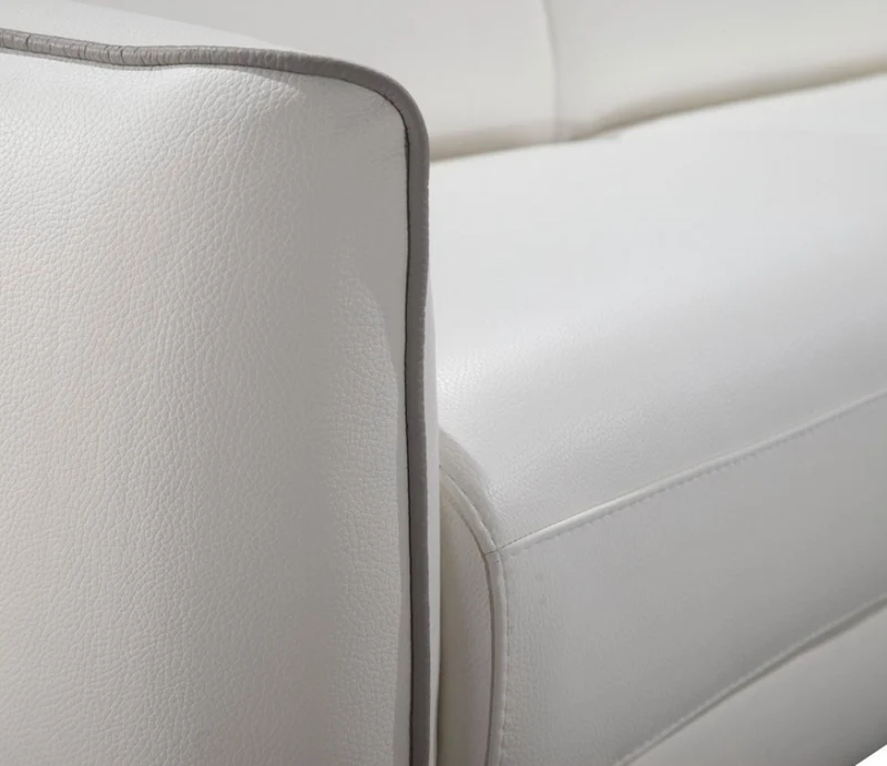 Canapé convertible rapido cuir blanc - Klyna
