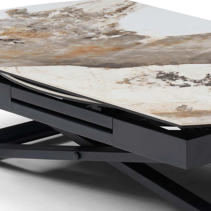 Table basse céramique marbre relevable – Setty
