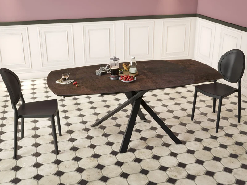 Table extensible céramique pivotante - Kheops Akante