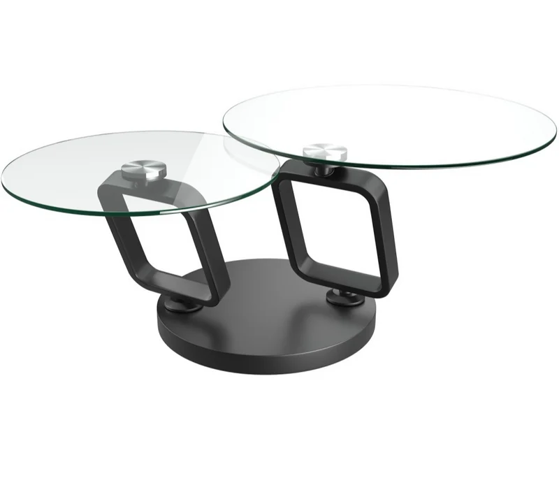 Table basse en verre pivotante - Adrien