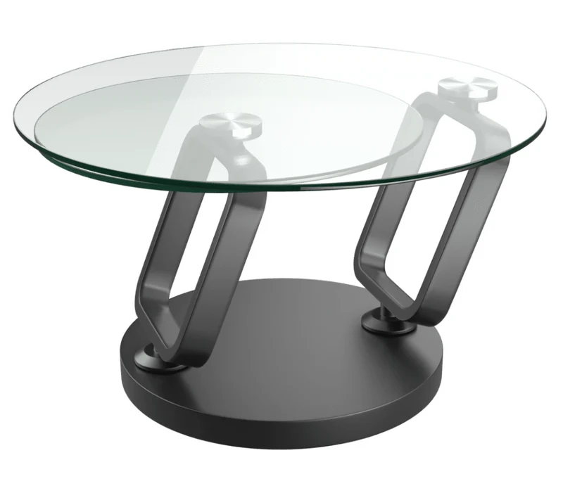 Table basse en verre pivotante - Adrien