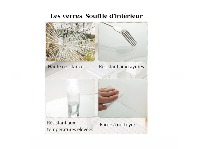 Table basse en verre pivotante - Adrien