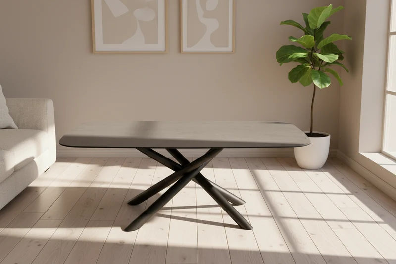 Table basse ovale en céramique – Barbara