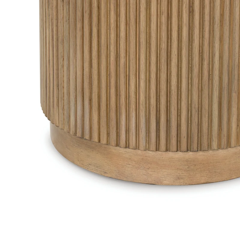 Table basse en mélamine/bois brun clair - Camdill