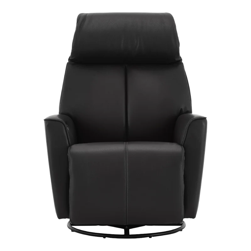 Fauteuil berçant, pivotant et inclinable motorisé en cuir - 2580