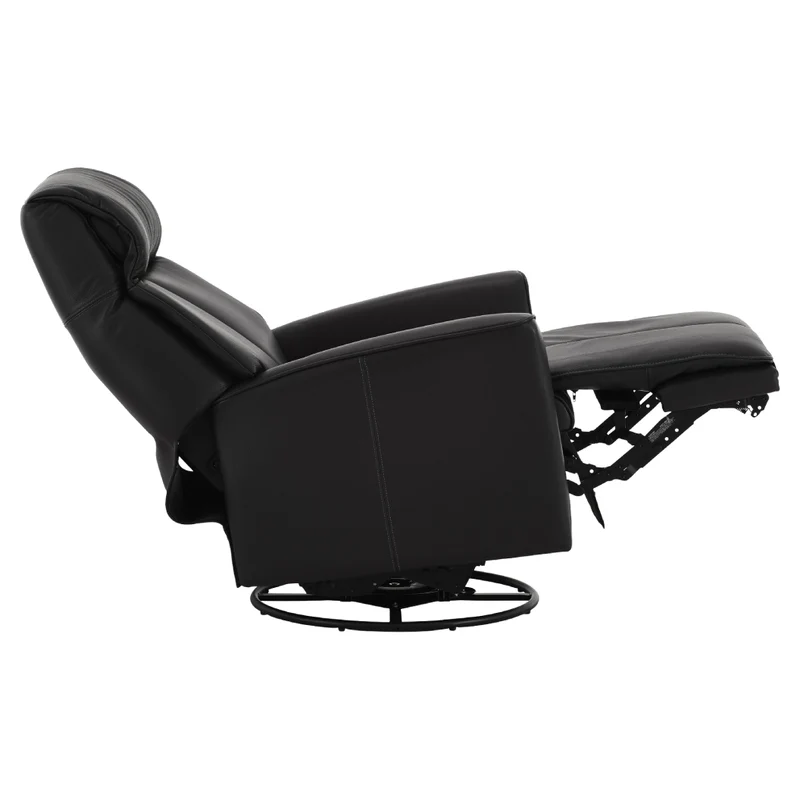 Fauteuil berçant, pivotant et inclinable motorisé en cuir - 2580