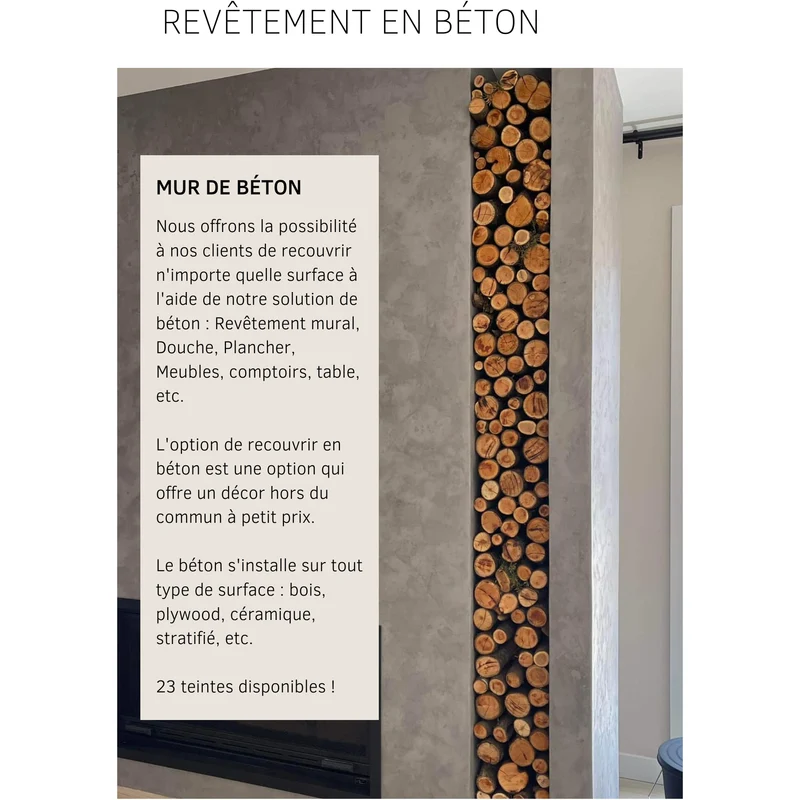 Kit Béton Mur - Rapide 2 étapes