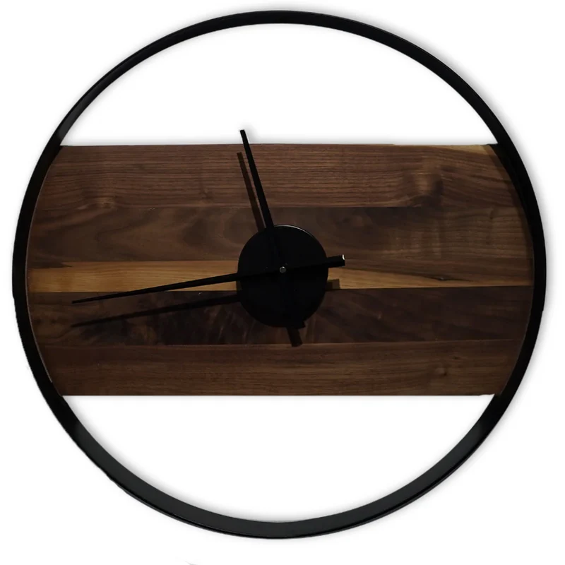 Horloge Décorative - Noyer Noir