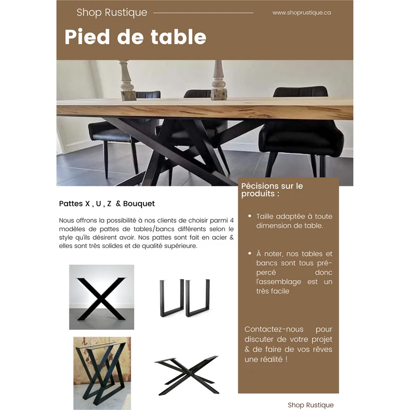 Table Noyer Noir