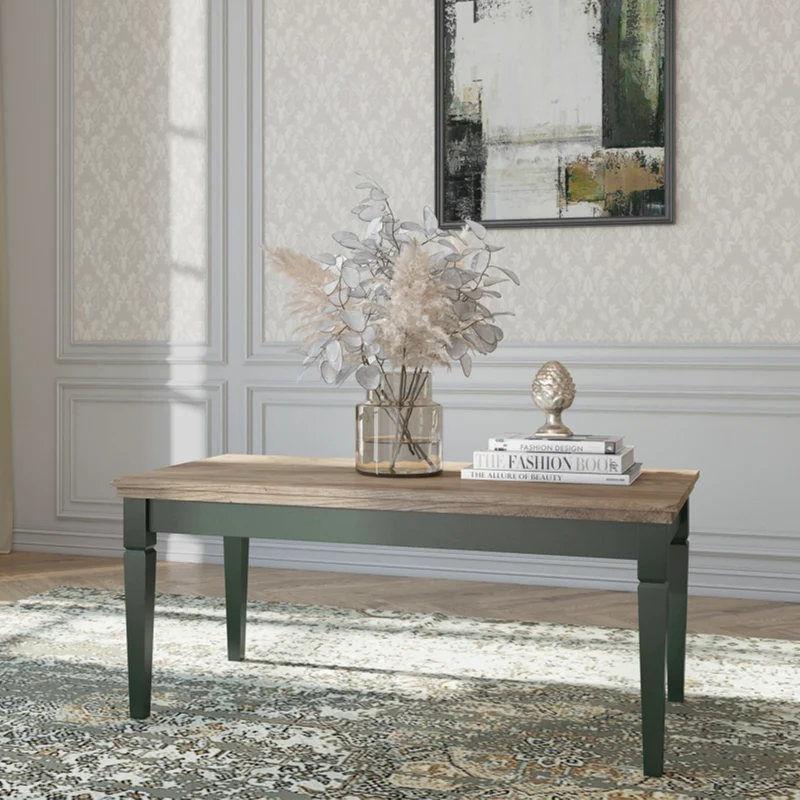 Table basse Martin Vert et Bois
