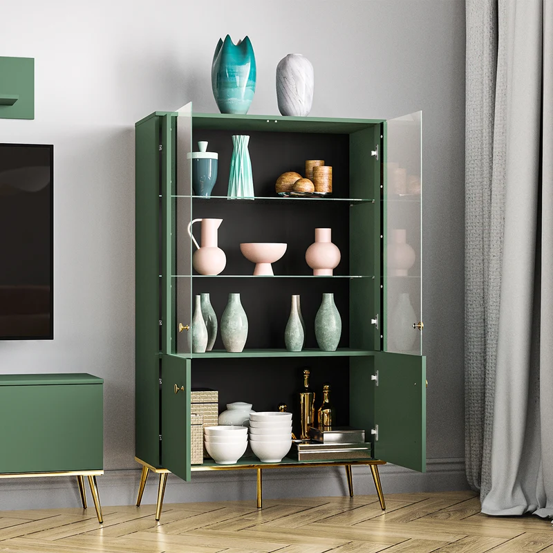 Vaisselier 4 portes Thalia Vert