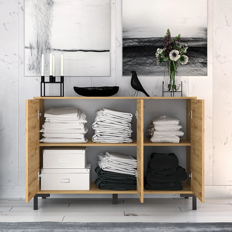 Buffet 3 portes Liora Bois